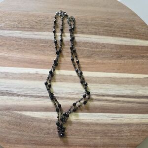 JCPenney Black Beaded Necklace Jewelry